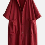 One Size Fits All Oversized Water-Resistant Windbreaker Jacket