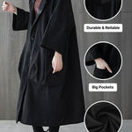 One Size Fits All Oversized Water-Resistant Windbreaker Jacket