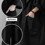 One Size Fits All Oversized Water-Resistant Windbreaker Jacket