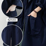 One Size Fits All Oversized Water-Resistant Windbreaker Jacket