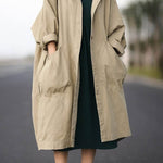 One Size Fits All Oversized Water-Resistant Windbreaker Jacket