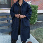 One Size Fits All Oversized Water-Resistant Windbreaker Jacket