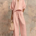 Amélie | Effortless Linen Zip Two-Piece Set