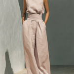 Ariana | Elegant Linen Wide-Leg Set