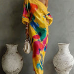Grace Sullivan | Artistic Abstract Maxi Dress For Women