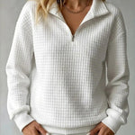 Brynmore | Casual Loose Waffle Knit Pullover