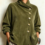 Olivia | Corduroy Button-Up Top