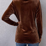Holliwell | Vintage Lapel Button-Accent Long Sleeve Open Front Jacket