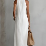 Jimena™ | Casual Embroidered Midi Dress with Mandarin Collar