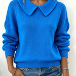 Rosewyn™ | Royal Blue Peter Pan Collar Sweater