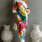 Grace Sullivan | Artistic Abstract Maxi Dress For Women