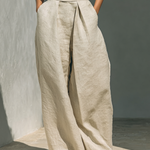 Ariana | Elegant Linen Wide-Leg Set
