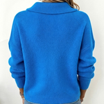 Rosewyn | Royal Blue Peter Pan Collar Sweater
