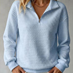 Brynmore | Casual Loose Waffle Knit Pullover