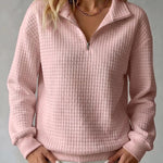 Brynmore | Casual Loose Waffle Knit Pullover