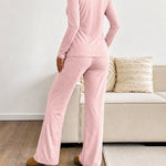 Women's 3 Piece Outfits Lace Cami Top and Long Sleeve Cardigan and Straight Leg Pants Set Casual Lounge Sleepwear Suits