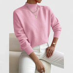 Vivian | Cozy Pink Knit Sweater