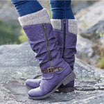 Virginia | Knit Cuff Ankle Boots