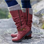 Virginia | Knit Cuff Ankle Boots