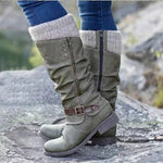 Beatriz | Knit Cuff Ankle Boots
