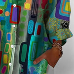Bethany | Chic Geometric Print Blouse
