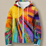 RHEALYN | SUNBURST PRINT OPEN-FRONT JACKET
