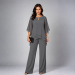 Rosalind | Layered Chiffon Two-Piece Set