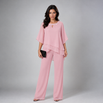 Rosalind | Layered Chiffon Two-Piece Set