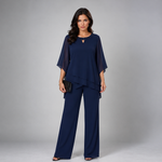 Rosalind | Layered Chiffon Two-Piece Set