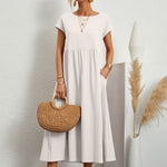 April | Casual Linen Dress