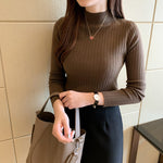 Zayenna Slim Fit Half Turtleneck Knit Top