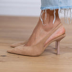 Waleska | Suede Slingback Pumps