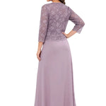 Elegant Lace Chiffon Midi Wedding Guest Dress with Jacket