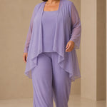 Graceful Mother of the Bride Chiffon Pant Suit