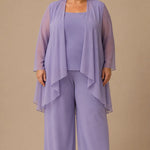 Graceful Mother of the Bride Chiffon Pant Suit
