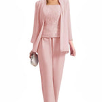 Elegant 3-Piece Formal Pant Suit