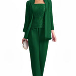 Elegant 3-Piece Formal Pant Suit