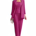 Elegant 3-Piece Formal Pant Suit