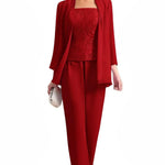 Elegant 3-Piece Formal Pant Suit