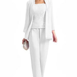 Elegant 3-Piece Formal Pant Suit