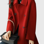 Aveline Timeless Double-Breasted Wool Overcoat