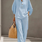 Elena™ – Linen Cotton Two-Piece Set