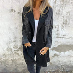 ELORA��� - Two-Tone Denim Trench