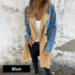 ELORA��� - Two-Tone Denim Trench
