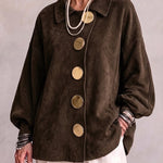 Lorene | Suede Button Shacket