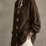 Lorene | Suede Button Shacket