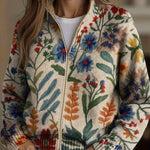 Tabitha™ | Botanical Garden Floral Zip Cardigan