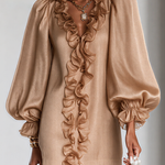 Ottilie | Ruffled Puff-Sleeve Mini Dress