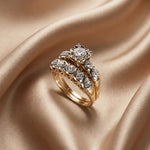 Vintage Shining Gold Ring