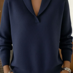 Isabelle™ | Women's Shawl Collar Knit Jumper